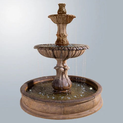 Giannini Garden Grandis Calanthia Two Tier Pond Fountain