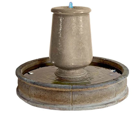 Giannini Garden Planum Urna Fountain With 51" Pond