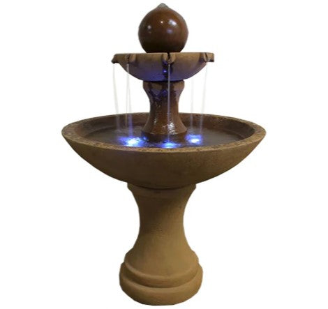 Giannini Garden Circen Two Tier Fountain