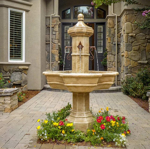 Giannini Garden Roubaix Concrete Outdoor Fountain For Spouts