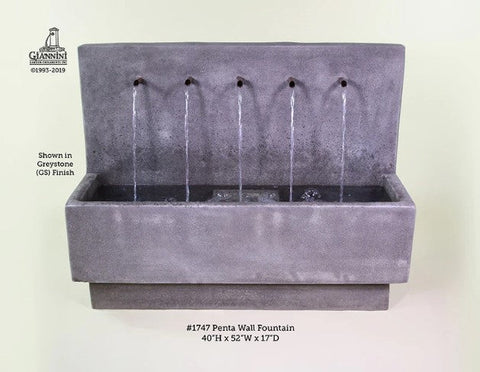 Giannini Garden Penta Wall Fountain