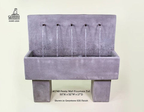 Giannini Garden Penta Wall Fountain Tall