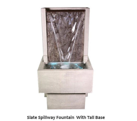 Giannini Garden Slate Fountain with Tall Base