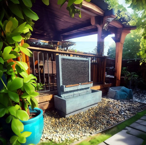 Giannini Garden Double Brentwood Wall Fountain