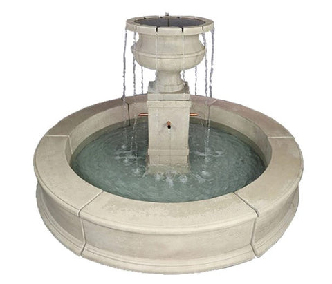 Giannini Garden Piazza Aventino Easy Pond Fountain w/ Copper Spouts