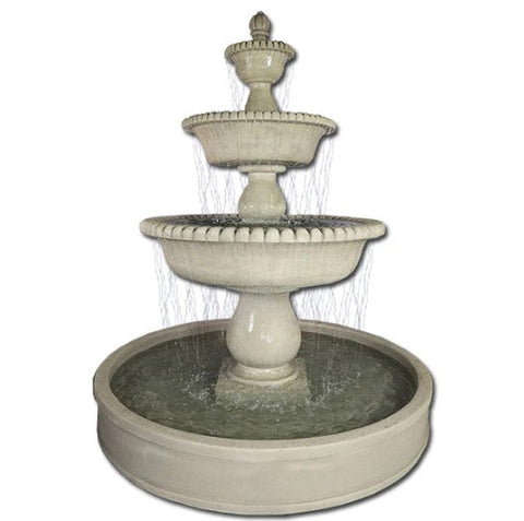 Giannini Garden Malibu Three Tier Pond Fountain