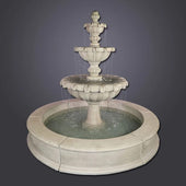 Giannini Garden Chateau Three Tier Easy Pond Fountain