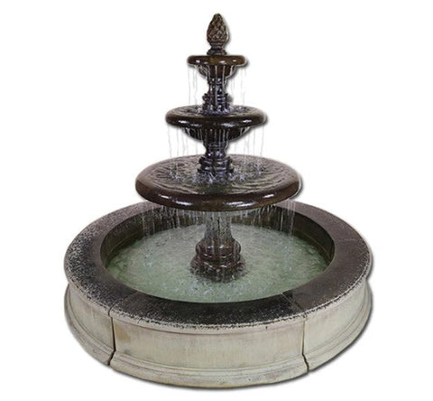 Grand Newcastle Three Tier Easy Pond Fountain