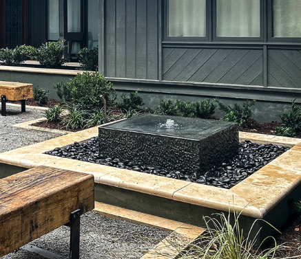 Blue Thumb Yoshida Square Stone Fountain