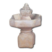 Sedona Fountain With Plain White Background