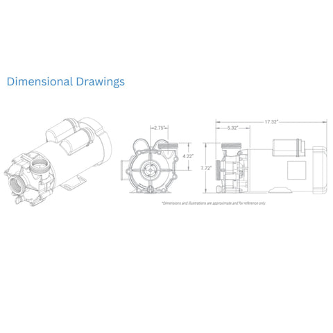 Sequence Power 4000 Series Pumps Dimensional Drawings