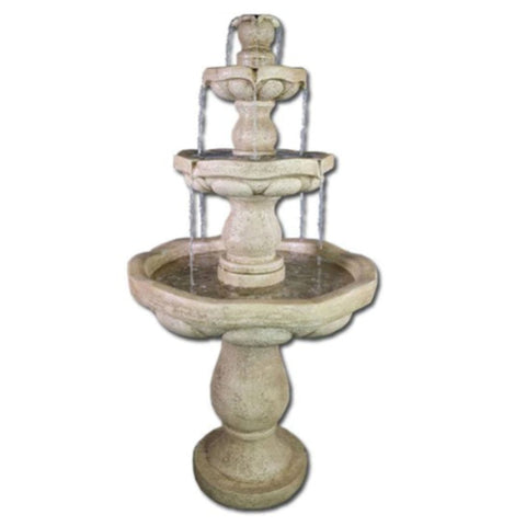 Serenus Three Tier Fountain With Plain White Background