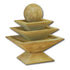 Thumbnail for Shallow Three Tier Tapered Square Fountain With Plain White Background