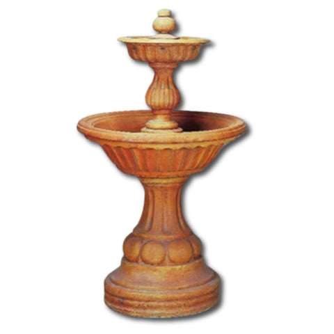 Siena Outdoor Fountain With Plain White Background