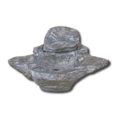 Slate Tabletop Fountain With Plain White Background