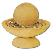 Small Tondo Fountain With Plain White Background