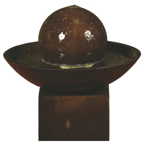 Small Wok With Pedestal Garden Water Fountain By Gist With White Background