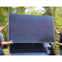 Thumbnail for SolarSeries Direct Drive Aeration System from Airmax With Two Men Showing the Solar Panels