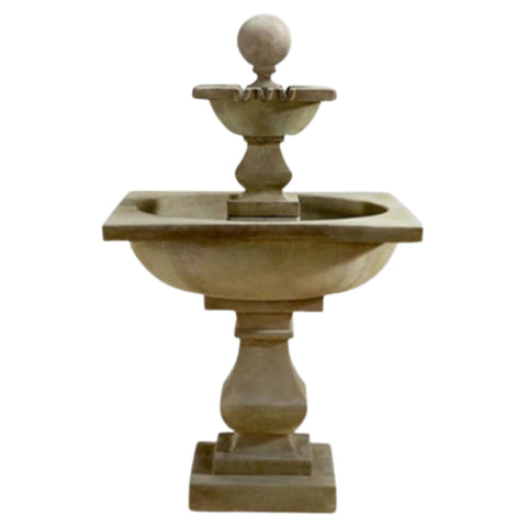 Solara Two Tier Fountain With Plain White Background