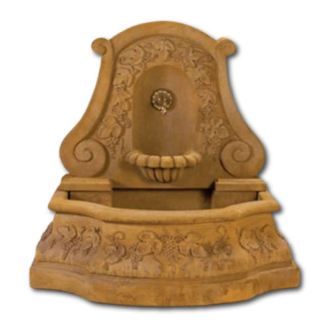 Sonoma Wall Fountain For Spout With Plain White Background