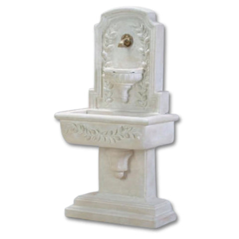 Sorrentine Wall Outdoor Fountain For Spout With Plain White Background
