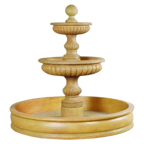 Sparta Pond Outdoor Fountain With Plain White Background