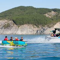 Thumbnail for Spinera Just Fun 4 With Riders Enjoying the Ride While Boat Towing Tube