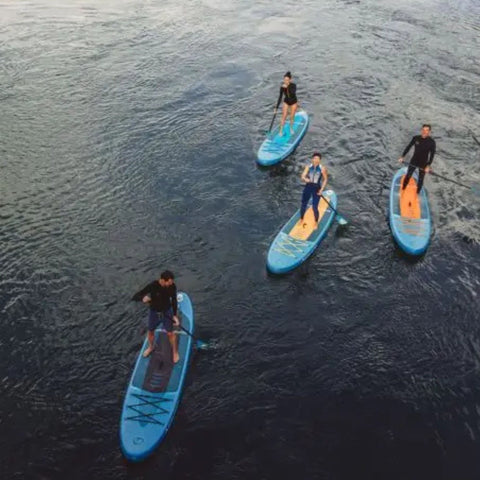 Spinera Lets Paddle 11.6 Top View of A Group of People Padding Together