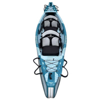 Thumbnail for Spinera Molveno 380 Inflatable Kayak Top View Showing Two Seats, Bungee Cords And Handles
