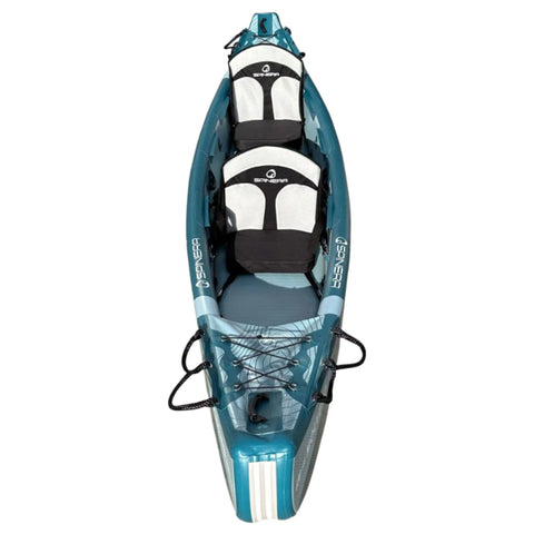 Spinera Molveno 410 Front View Showing Two Seats, Bungee Cords And Handles