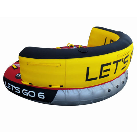 Spinera Professional Lets Go 6 Person Towable Slightly Back View Facing Left