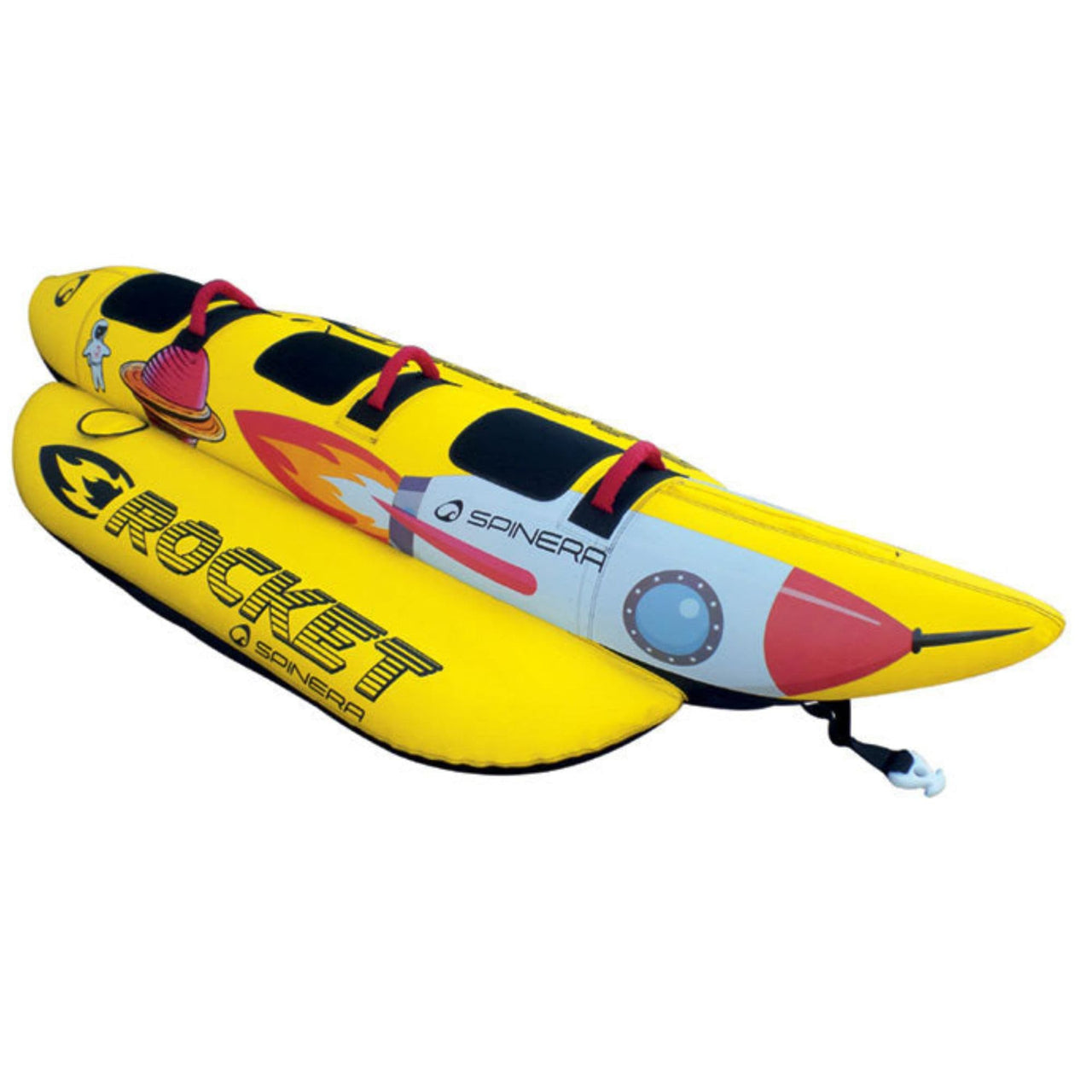 Spinera Rocket 3 Person Towable Slightly Angled Front View Facing Right