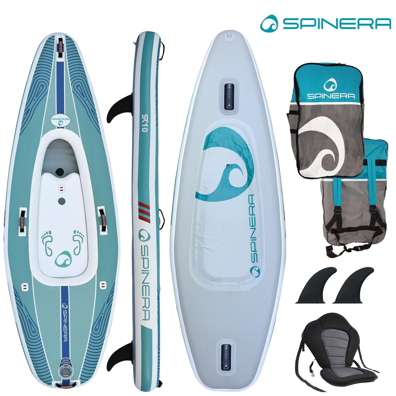 Spinera SK10 SUP Kayak Inclusions or Set