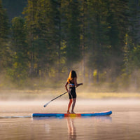 Thumbnail for Spinera Supventure Sunset 10.6 Paddle Board With a Woman Paddling on Misty Lake