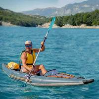 Thumbnail for Spinera Tenaya 120 Inflatable Kayak With A Man Kayaking On Clear Blue Water With Mountain View