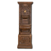 St. Helena Fountain With Base For Bronze Spout With Plain White Background