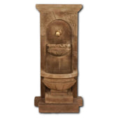 St. Helena Fountain With Step For For Bronze Spout With Plain White Background