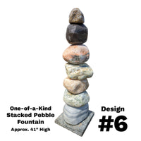 Thumbnail for Stacked Pebble Garden Fountain Design Number 6