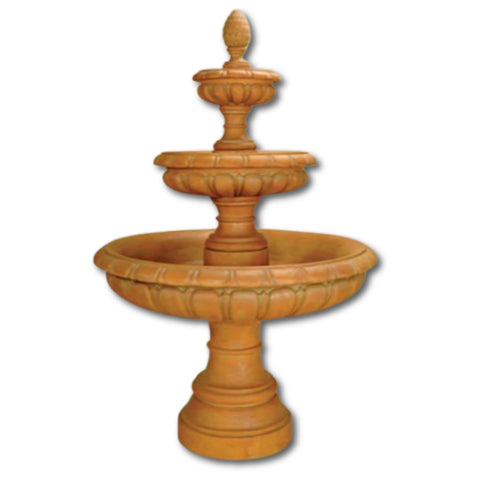 Talenti Three Tier Fountain With Plain White Background