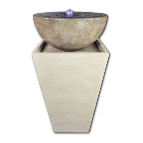 Tapered Zen Fountain Large With Plain White Background