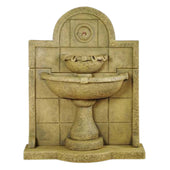 Terme del Foro Outdoor Wall Fountain With Plain White Background