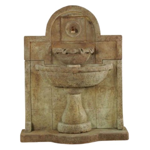 Terme del Foro Outdoor Wall Fountain for Spout With Plain White Background