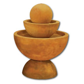 Tondo Deep Fountain - Medium With Plain White Background