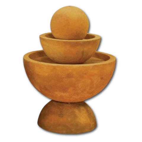 Tondo Deep Fountain - Medium With Plain White Background