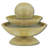 Tondo Shallow Fountain With Plain White Background