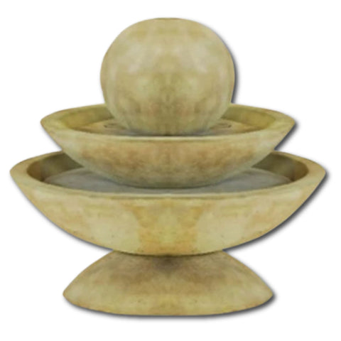 Tondo Shallow Fountain With Plain White Background