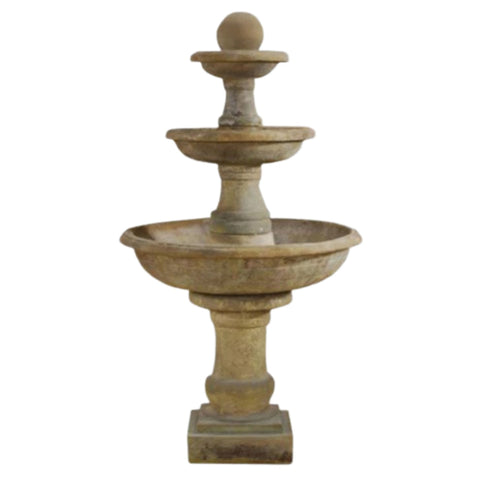 Tosca Three Tier Fountain With Plain White Background