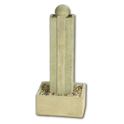 Tower Fountain With Plain White Background