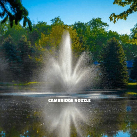 Triad Nozzle Package Cambridge Nozzle Display Surrounded By Green Lush Trees