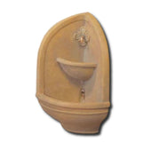 Tuscan Corner Wall Fountain With Plain White Background